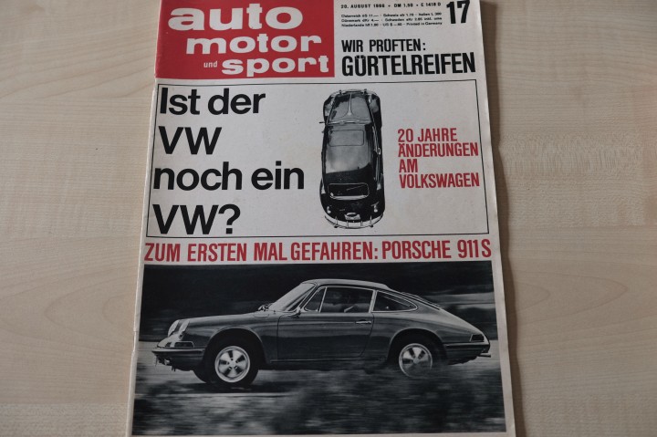 Deckblatt Auto Motor und Sport (17/1966)